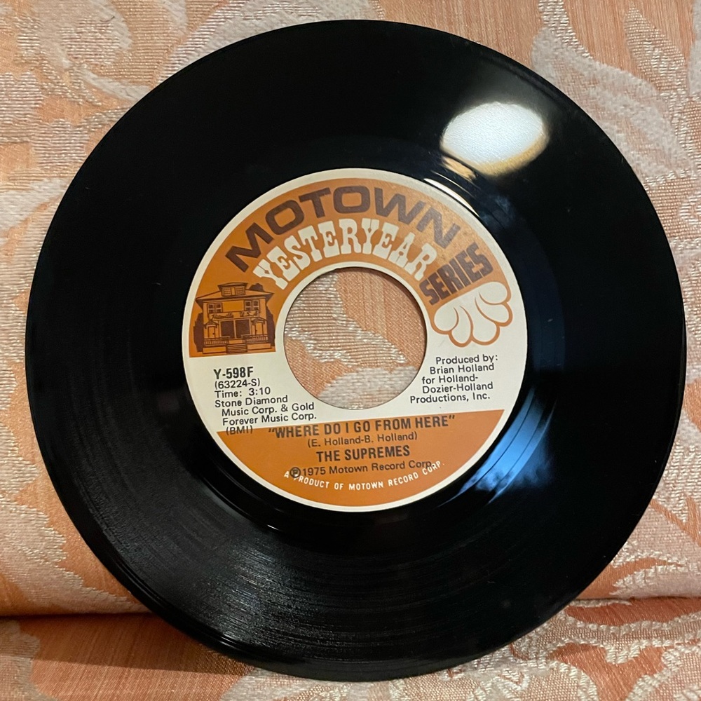 🎶 Vintage The Supremes 1975 Motown Yesteryear Series Diana Ross Vinyl 45 🎶